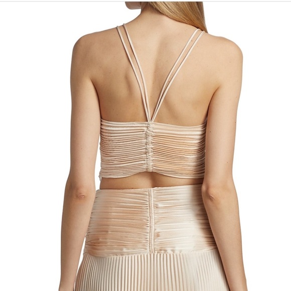 A.L.C. Ari Pleated Crop Top - Picture 6 of 14